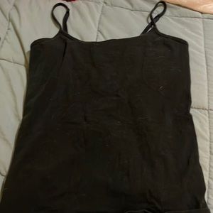 Black built in bra tank